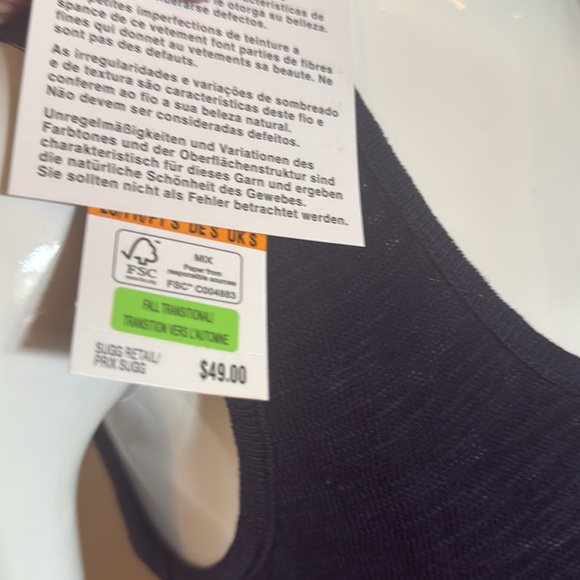 NWT jones any size small midnight blue Sleeveless Top - Picture 6 of 6